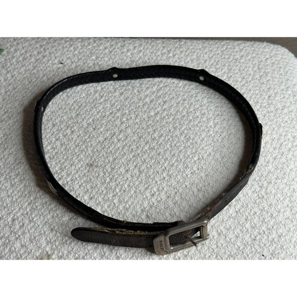 Harley-Davidson Leather Braided Belt Metal Accents Women Distressed Buckle USA - Picture 11 of 14